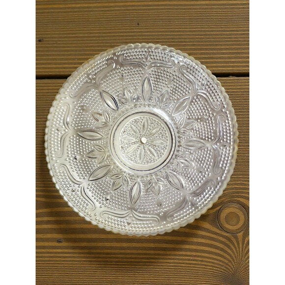 Vintage Pair Clear Glass Hobnail Bowls 10.5" Large Salad Serving Set - No Chips - Picture 3 of 5
